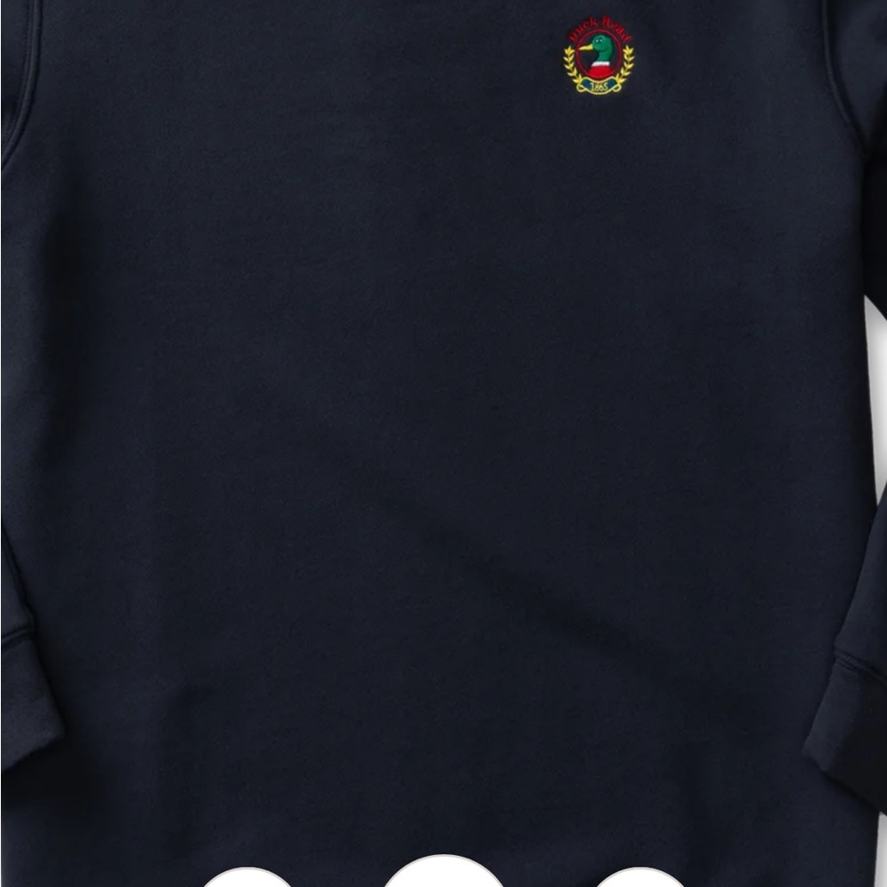 Black Crewneck with Duck Head logo
